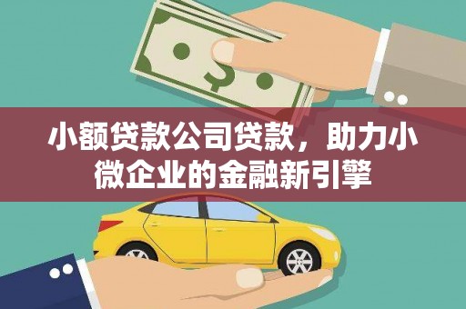北投小额贷款公司贷款，助力小微企业的金融新引擎