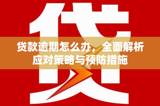 北投贷款逾期怎么办，全面解析应对策略与预防措施