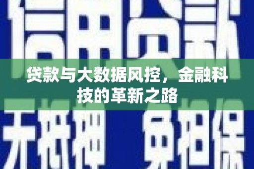 北投贷款与大数据风控，金融科技的革新之路