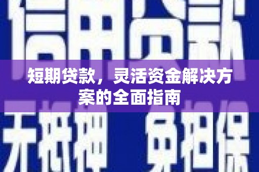 北投短期贷款，灵活资金解决方案的全面指南