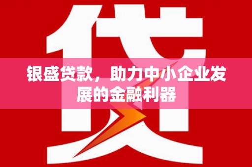 北投银盛贷款，助力中小企业发展的金融利器