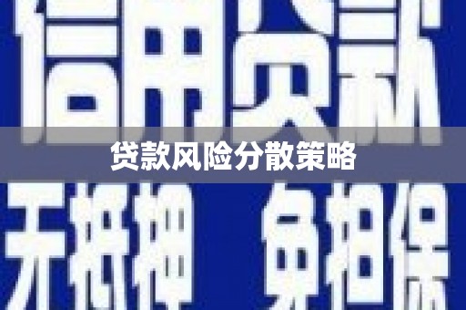 北投贷款风险分散策略
