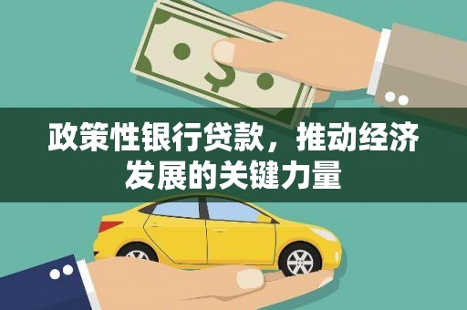 北投政策性银行贷款，推动经济发展的关键力量