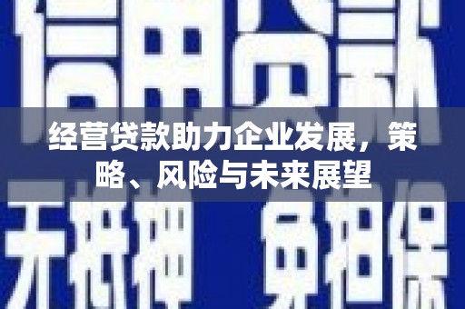 北投经营贷款助力企业发展，策略、风险与未来展望
