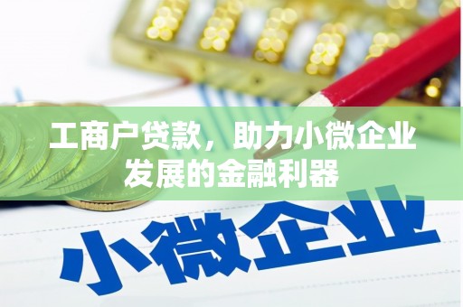 北投工商户贷款，助力小微企业发展的金融利器