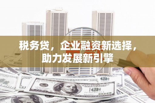 北投税务贷，企业融资新选择，助力发展新引擎
