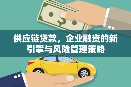 北投供应链贷款，企业融资的新引擎与风险管理策略