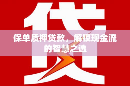 北投保单质押贷款，解锁现金流的智慧之选