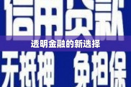 北投透明金融的新选择